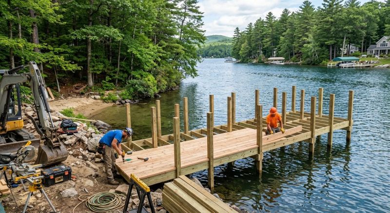 Pond Dock Construction in Olathe, KS