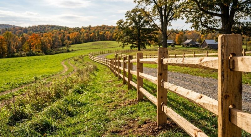 Rustic Fence Installation in Roseville, CA